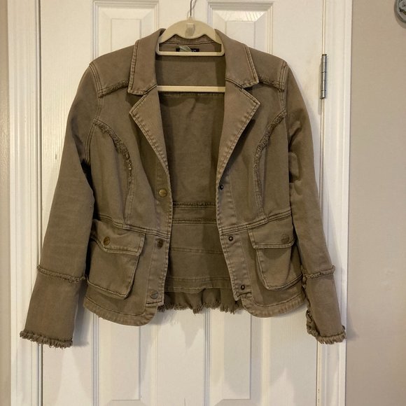 Olive Green Brown Jacket or Blazer - Picture 6 of 6